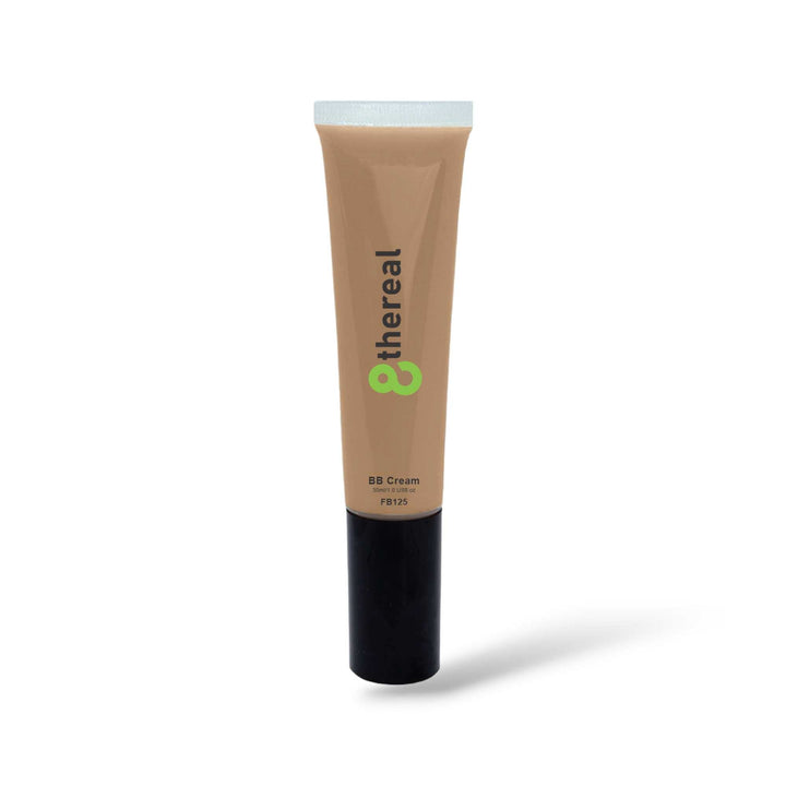 8thereal Everyday Glow BB Cream in a beige tube with black cap, offering hydration and SPF protection.