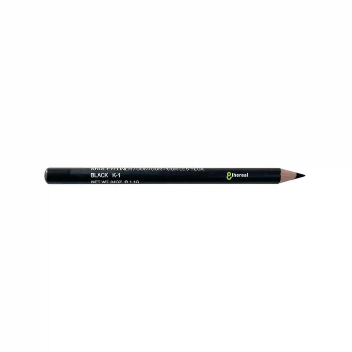 8thereal Soft-Define Khol Eyeliner pencil in black, featuring a creamy, long-lasting formula for precise eye definition.