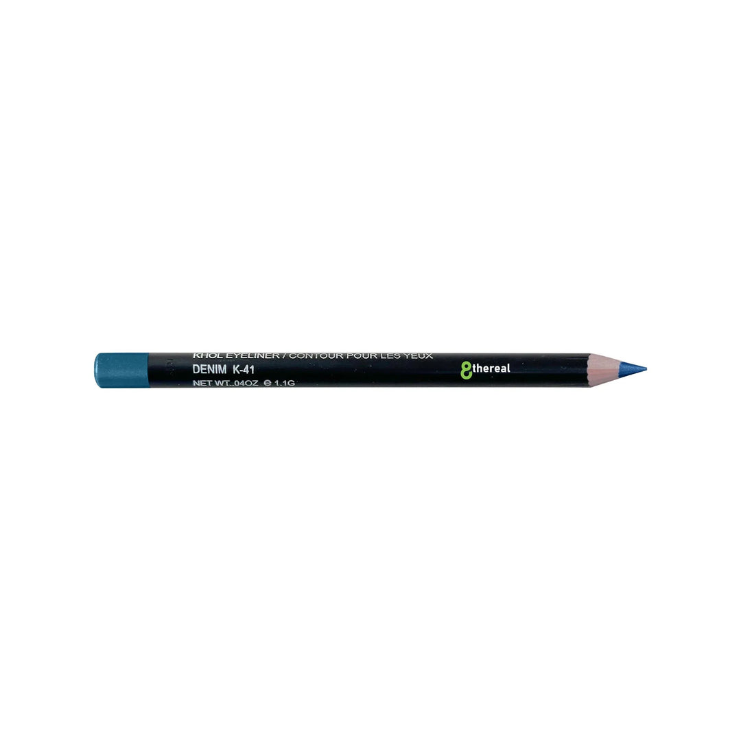 8thereal Soft-Define Khol Eyeliner in Denim blue, a creamy, long-lasting pencil for precise or smoky eye looks.