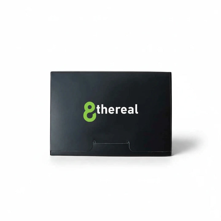 8thereal facial blotting papers in a sleek black compact case for oil control and midday shine touch-ups