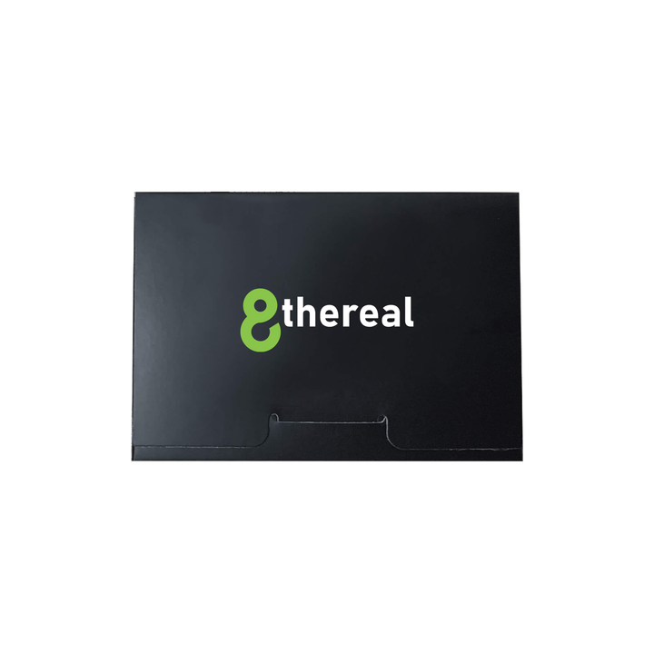 8thereal facial blotting paper pack in a sleek black compact case for oil and shine control