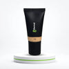 8thereal Hydrating Tinted Moisturizer in shade 109, a lightweight vegan formula in a black squeeze tube on a pedestal.