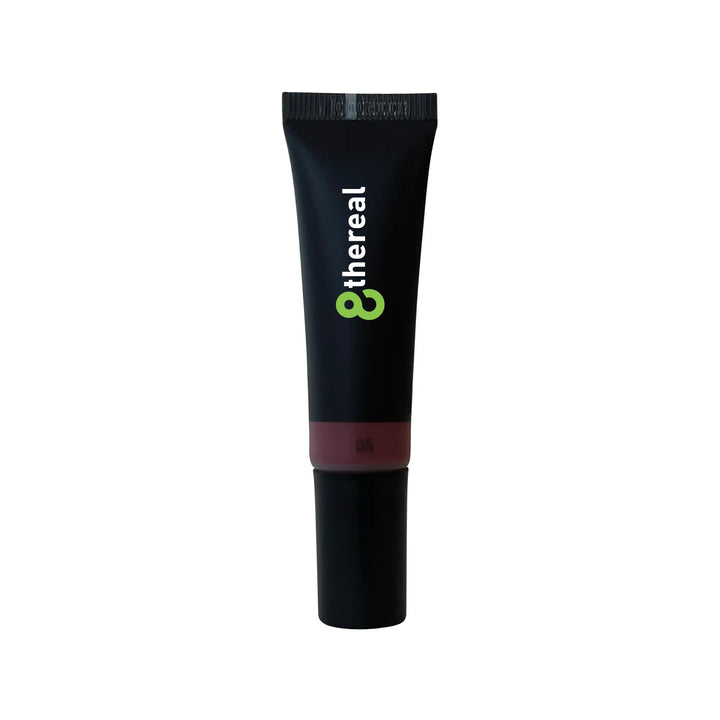 8thereal Soft Flush liquid blush in a black squeeze tube with a minimalist design for hydrating, buildable cheek color.