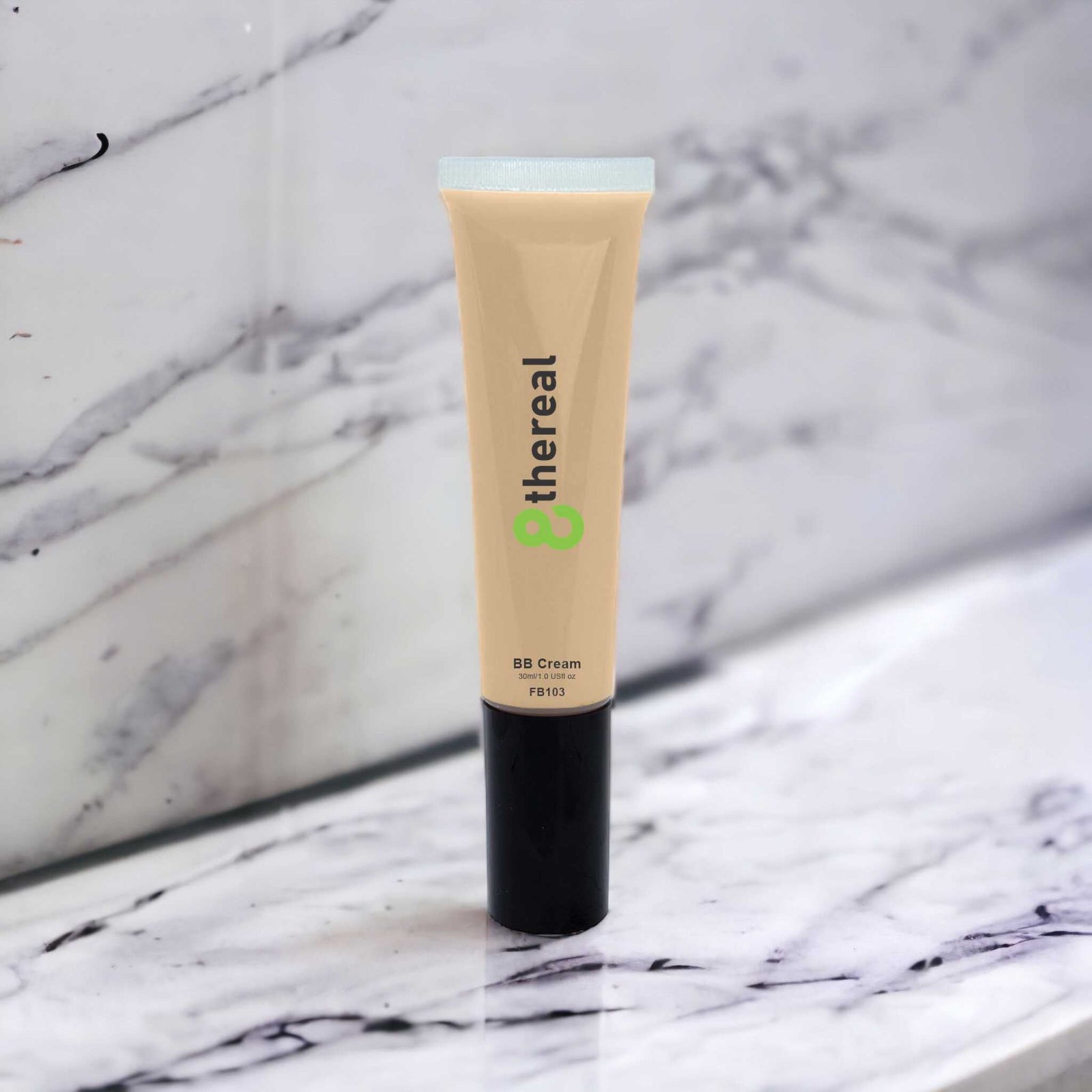 BB Cream + Is Good For Daily Use | 8thereal | Marble tile backdrop with Vegan BB Cream by 8thereal