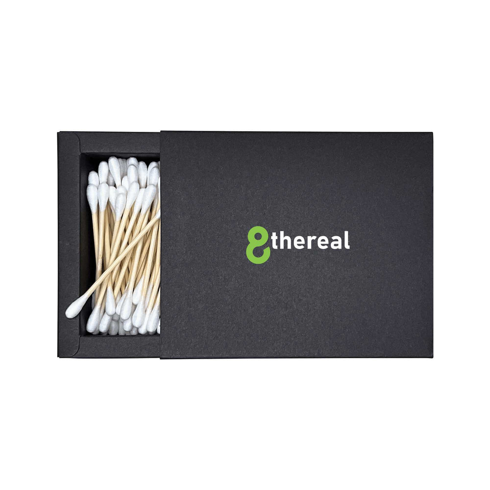 Bamboo Biodegradable Cotton Swab Box MAKEUP SWABS, ROUNDS & BLOTTING PAPERS Cotton Swab Box 8 8thereal